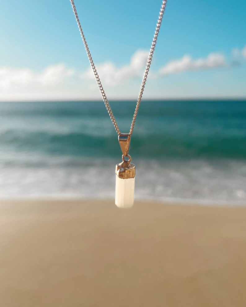 selenite pendant