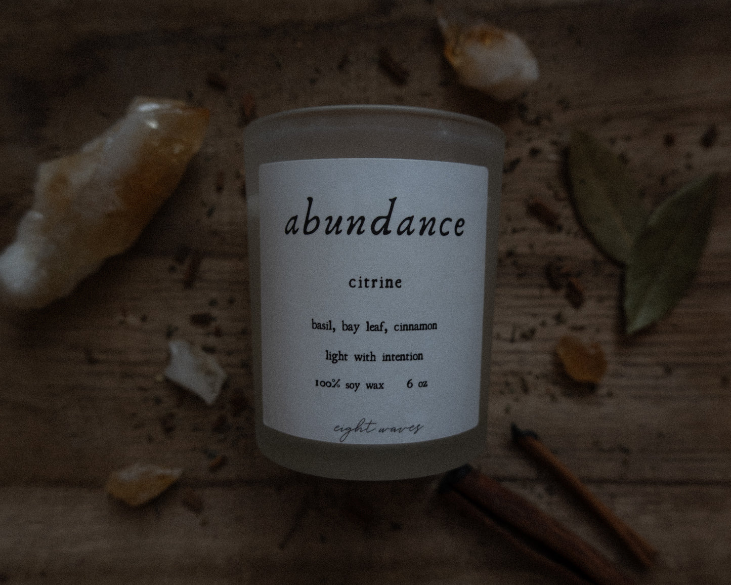 abundance intention candle