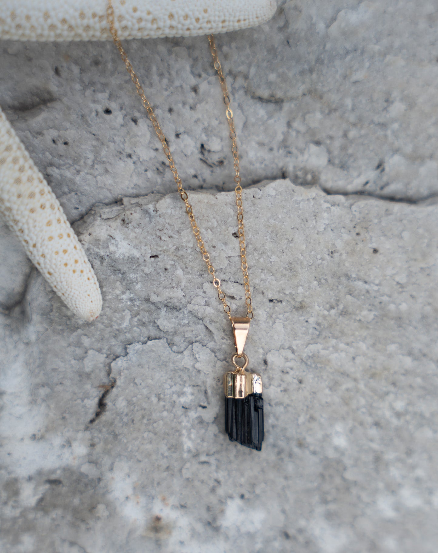 black tourmaline pendant
