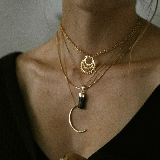 black tourmaline pendant