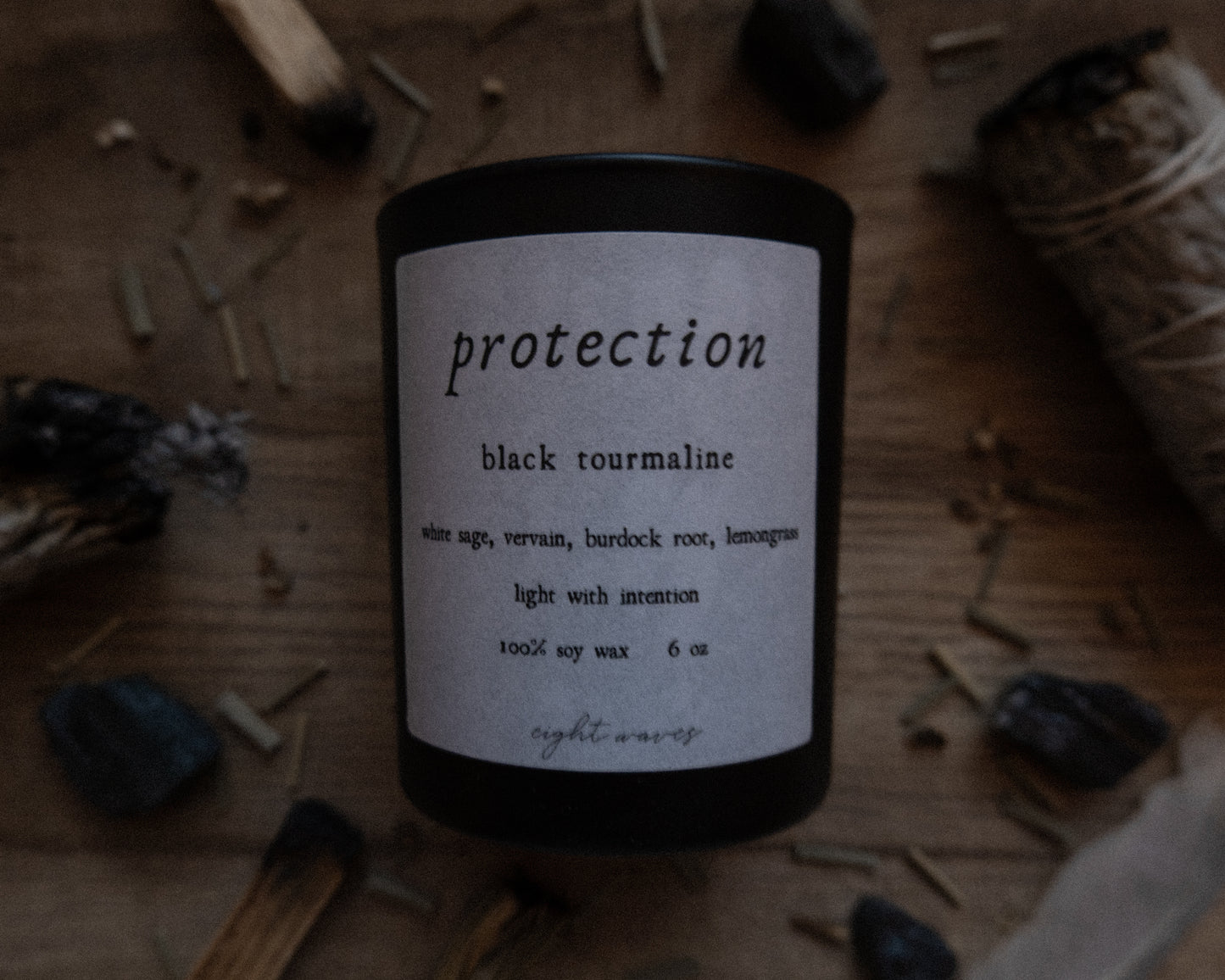 protection intention candle