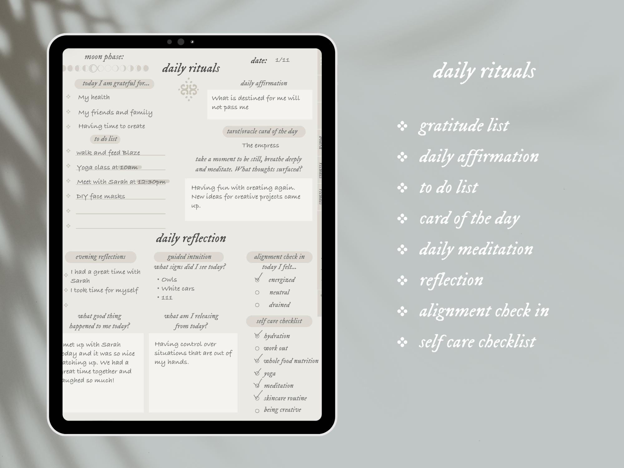 cultivating rituals digital planner