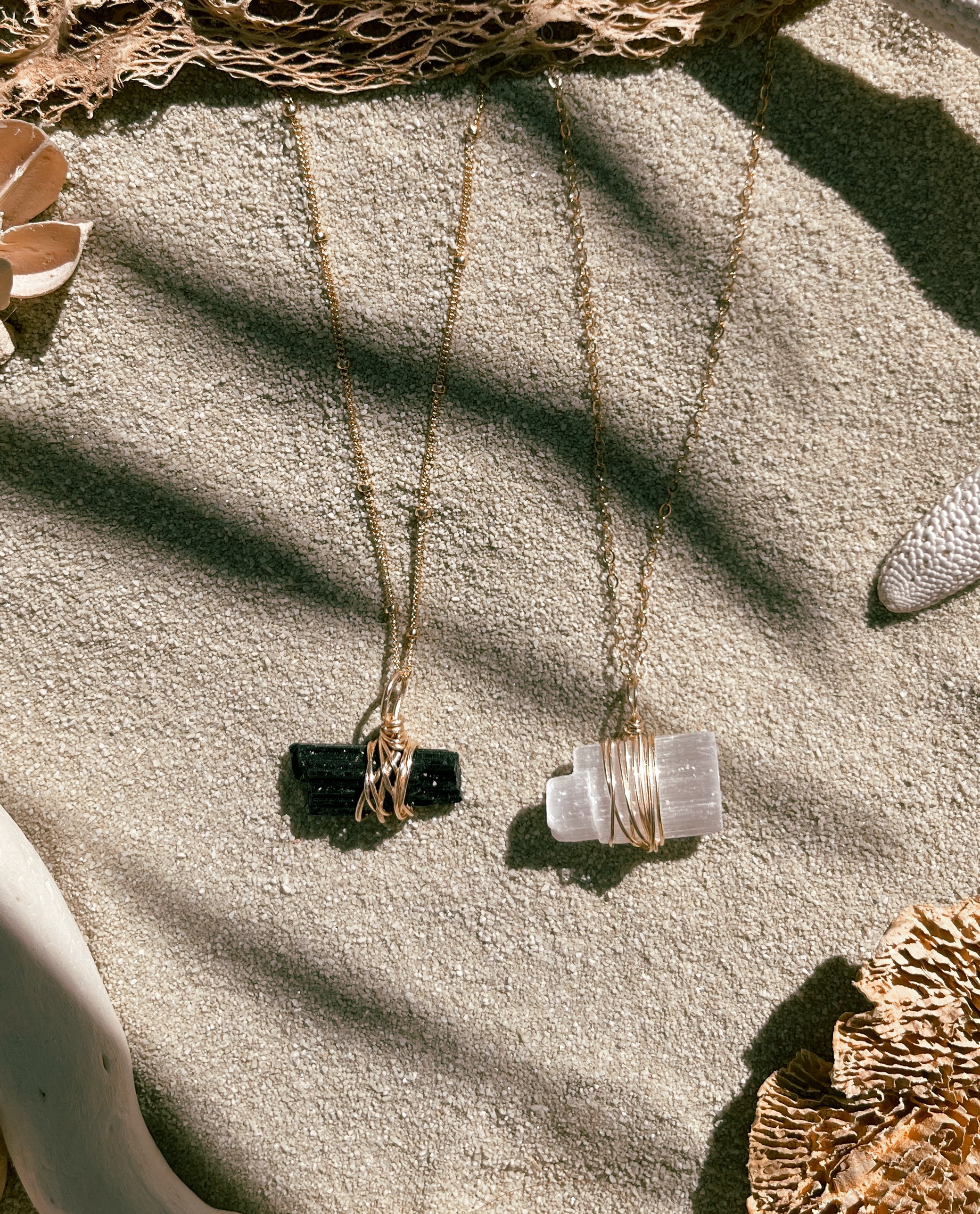 wrapped black tourmaline