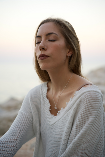 Wrapped Selenite Necklace