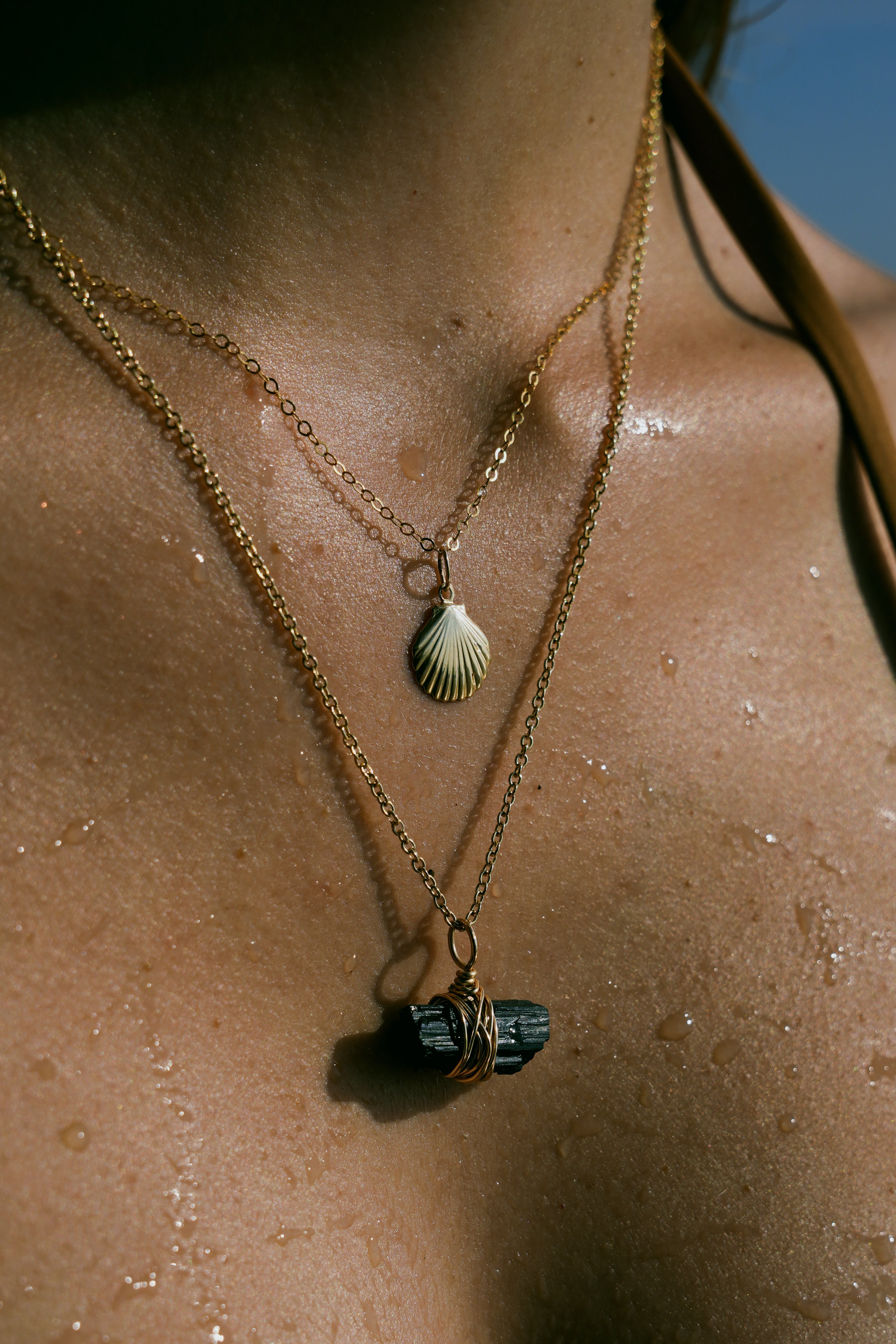 wrapped black tourmaline