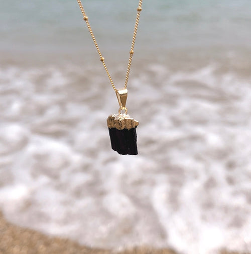 black tourmaline pendant